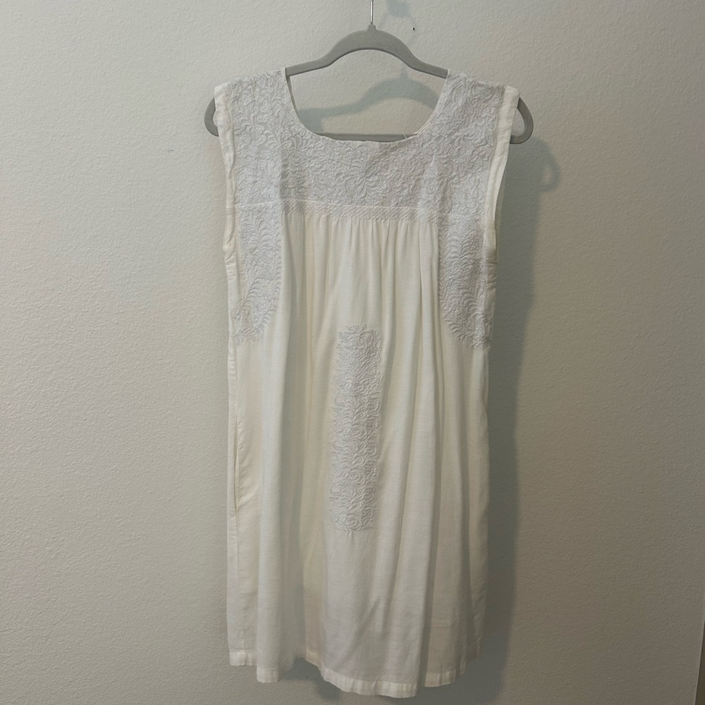 Jmarie White Embroidered Dress